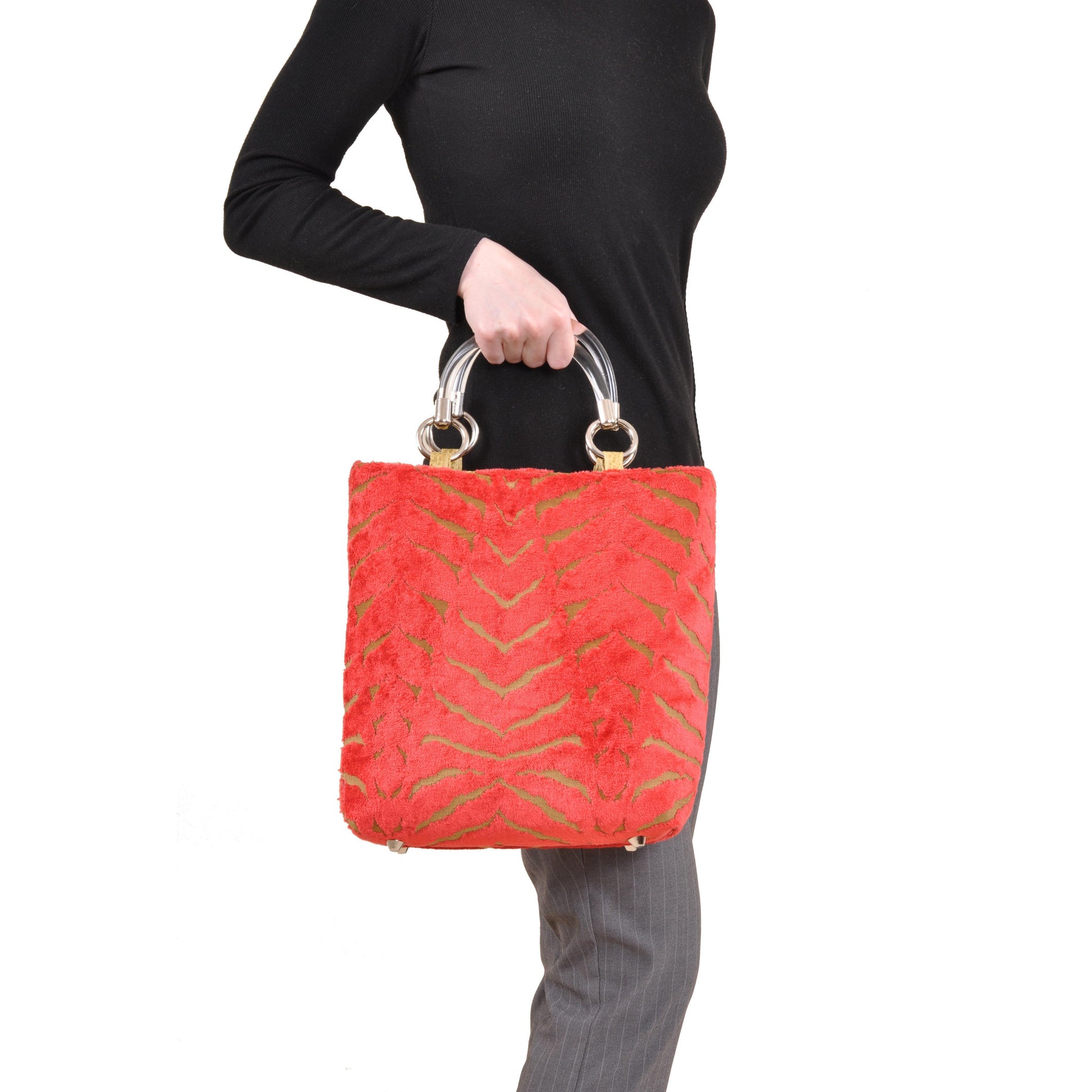 Magnetic Orange Small Tote - LOLA LUXE