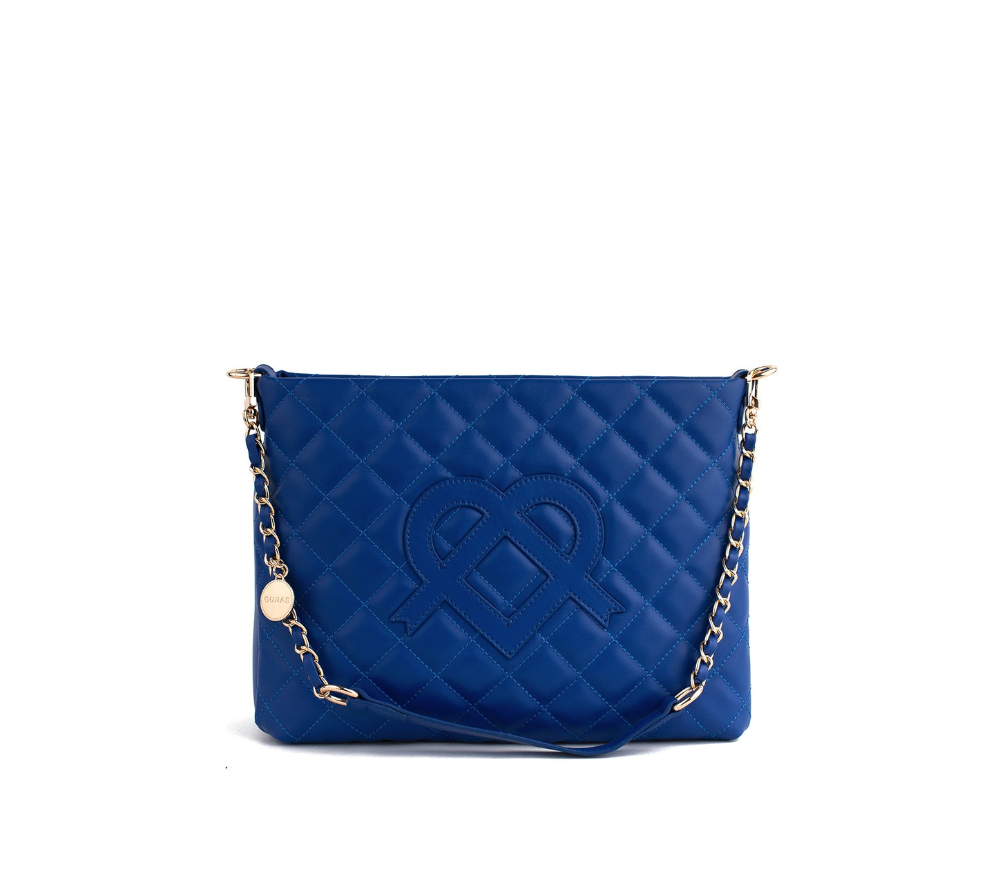 Koi - Blue Quilted Vegan Leather Purse - lolaluxeshop