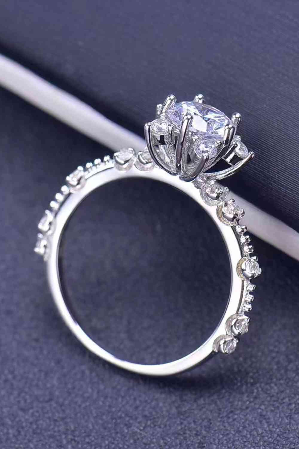 1 Carat Moissanite 6-Prong Ring - lolaluxeshop