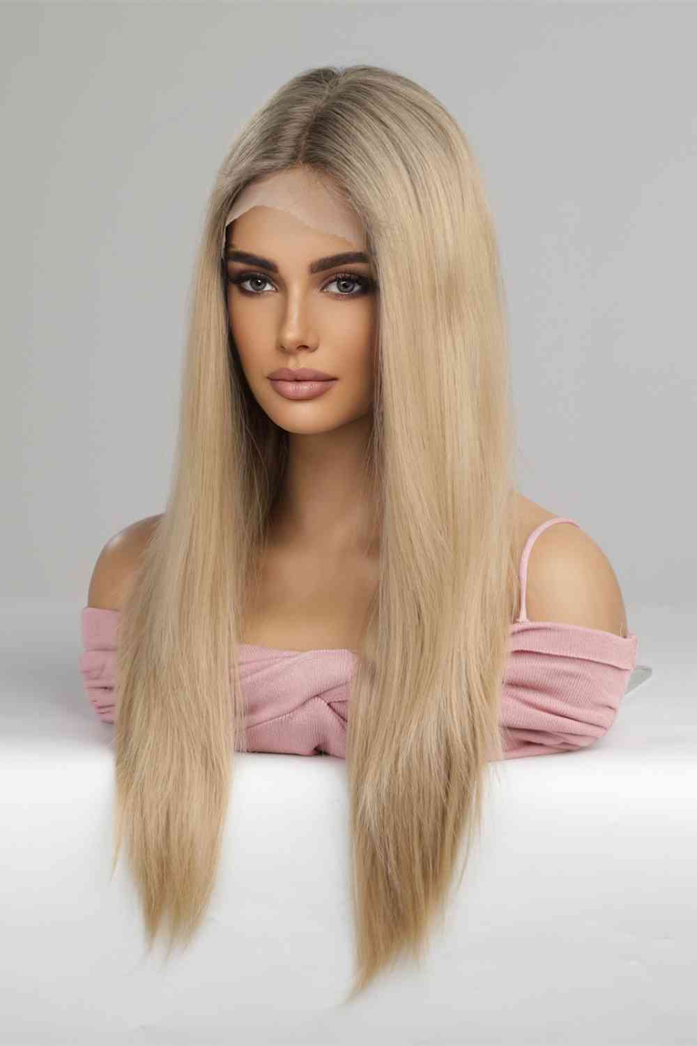 13*2" Lace Front Wigs Synthetic Long Straight 24'' 150% Density - lolaluxeshop