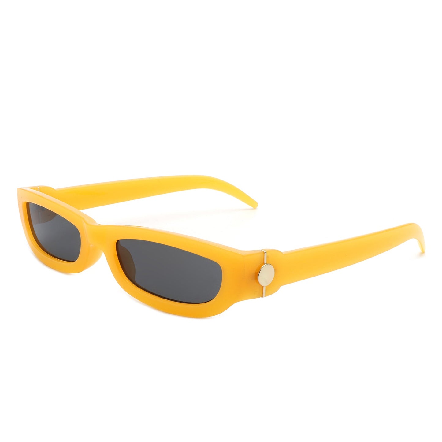 Skybloom - Rectangle Retro Slim Tinted Narrow Sunglasses - lolaluxeshop