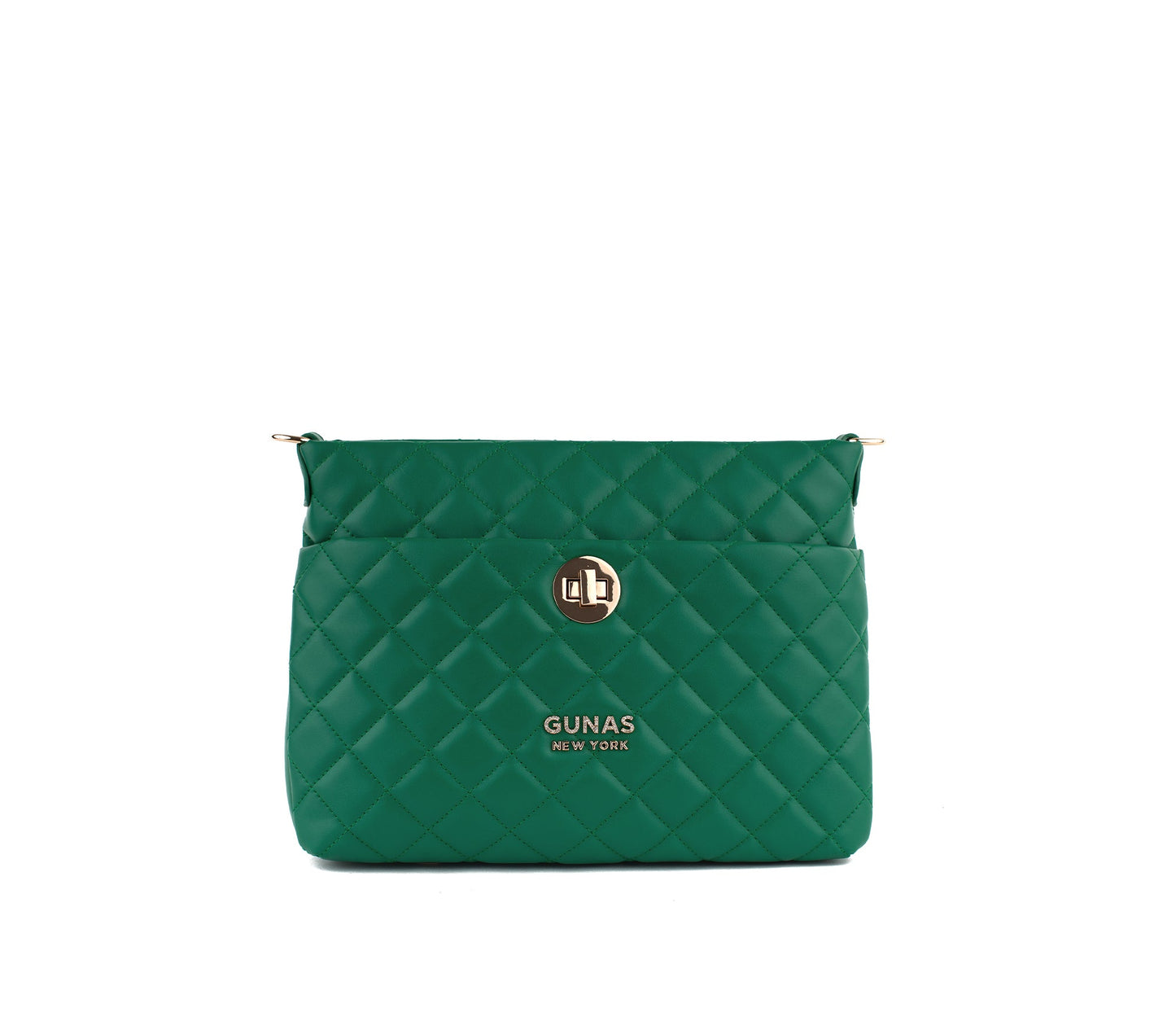 Koi - Green Quilted Vegan Leather Purse - lolaluxeshop