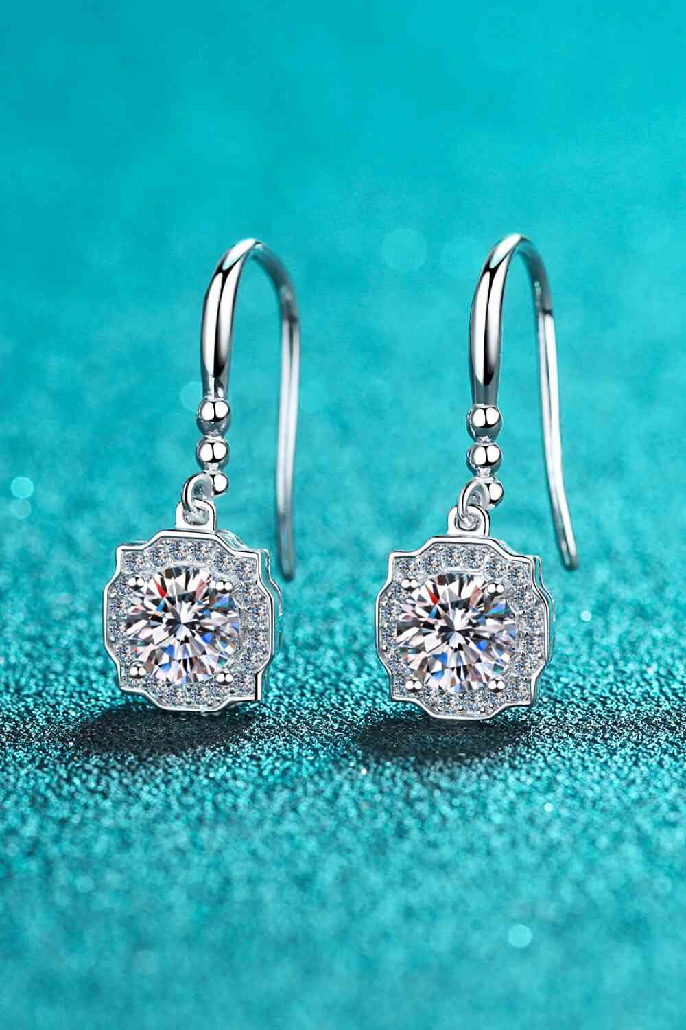 925 Sterling Silver Moissanite Hook Earrings - lolaluxeshop