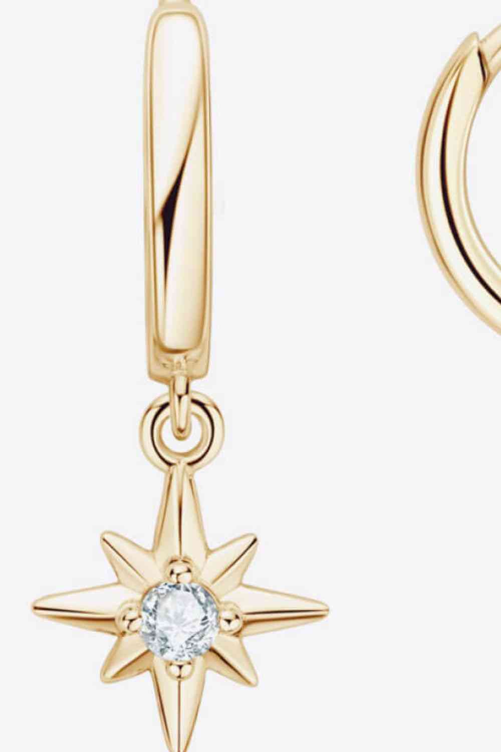 Moissanite Star Drop Earrings - lolaluxeshop