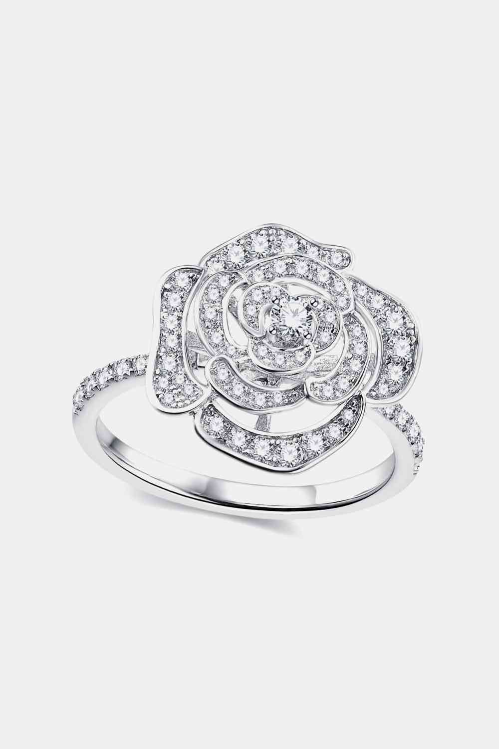 Moissanite Flower Shape Ring - lolaluxeshop