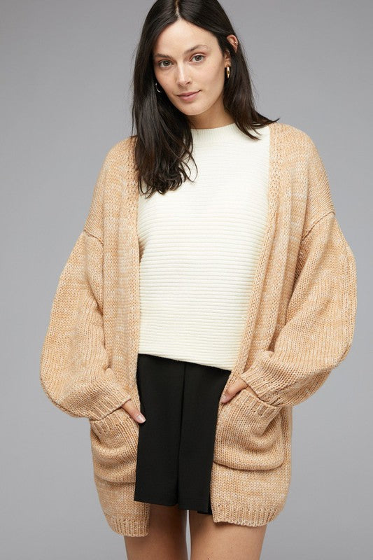 KNIT LONG SLEEVE CARDIGAN - LOLA LUXE