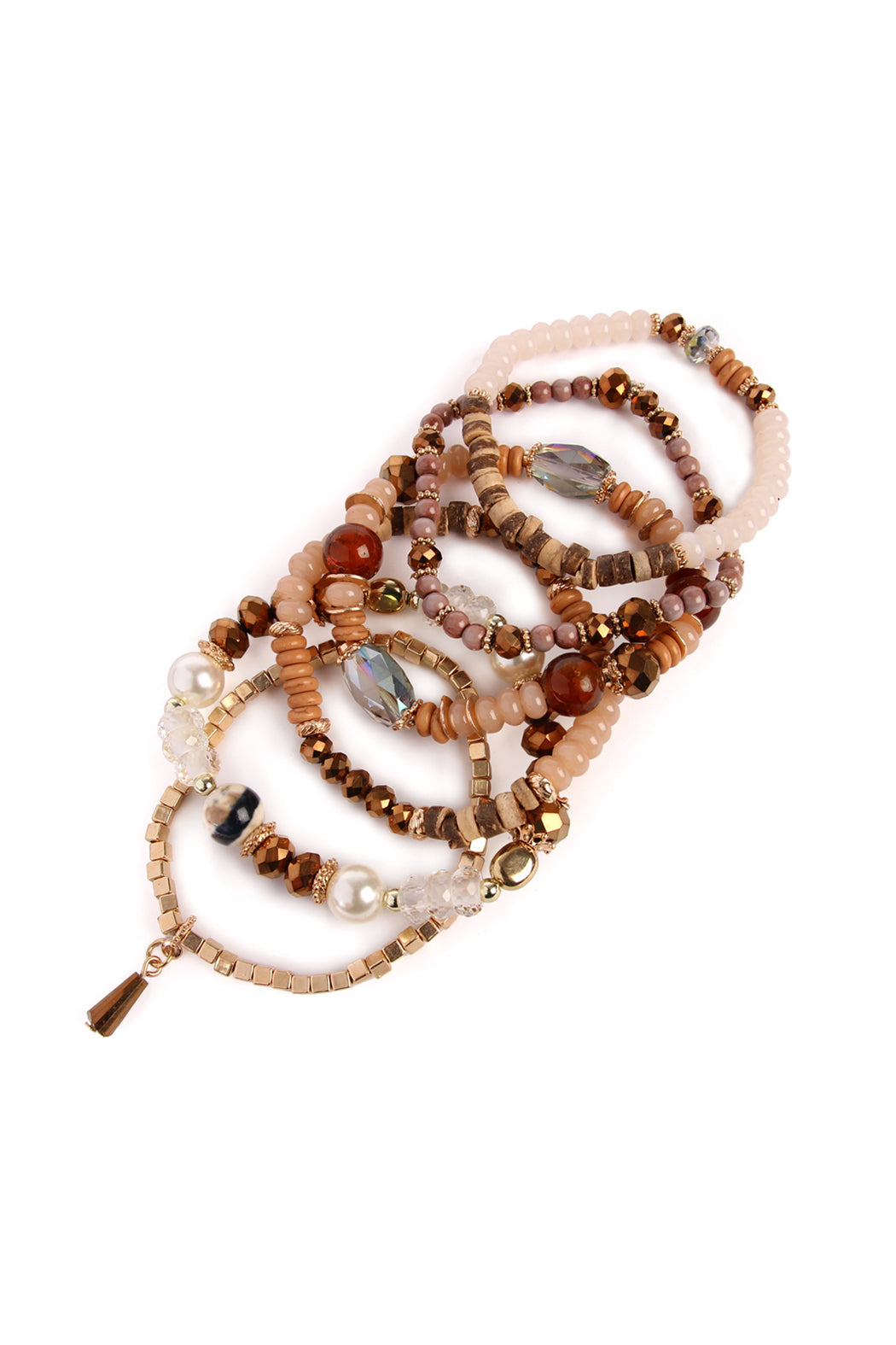 Hdb2200 - Stone Beads Stackable Bracelet - lolaluxeshop