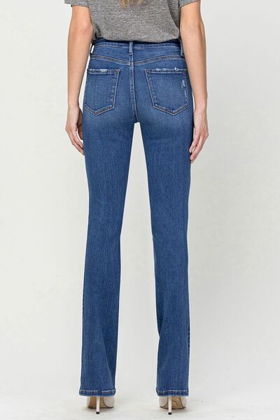 Vervet by Flying Monkey High Waist Bootcut Jeans - lolaluxeshop