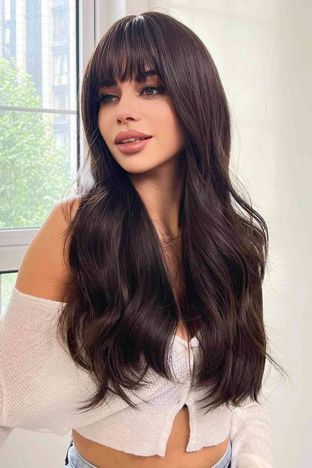 Full Machine Long Wave Synthetic Wigs 24'' - lolaluxeshop