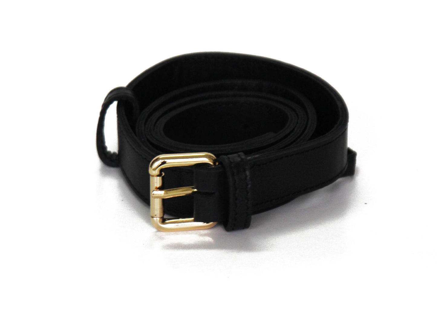 Leather Black  Belt Bag - LOLA LUXE