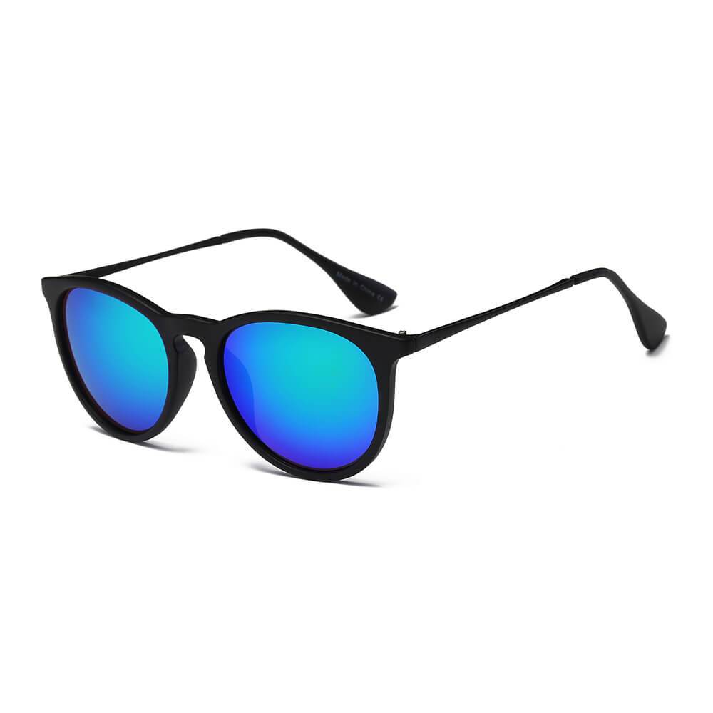 AMES | Retro Vintage Inspired Horned Keyhole Round Sunglasses - lolaluxeshop