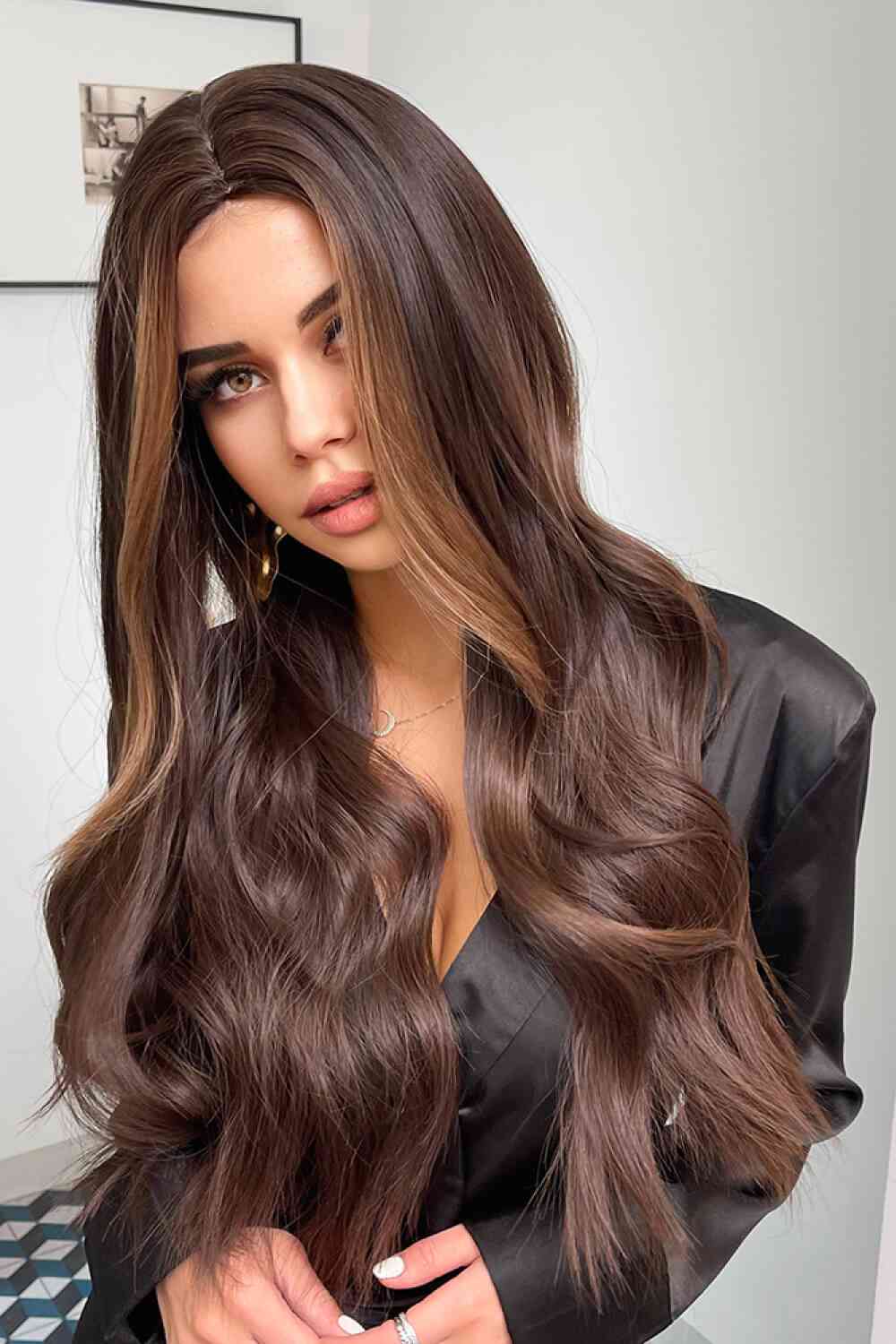 Full Machine Long Wave Synthetic Wigs 26'' - lolaluxeshop