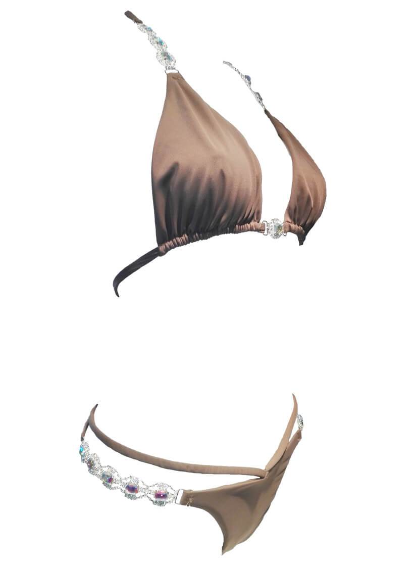 Shanel Triangle Top & Tango Bottom - Brown - LOLA LUXE