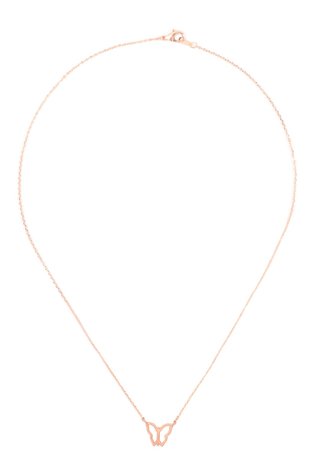 Hdnen357 - Open Butterfly Pendant Necklace - LOLA LUXE