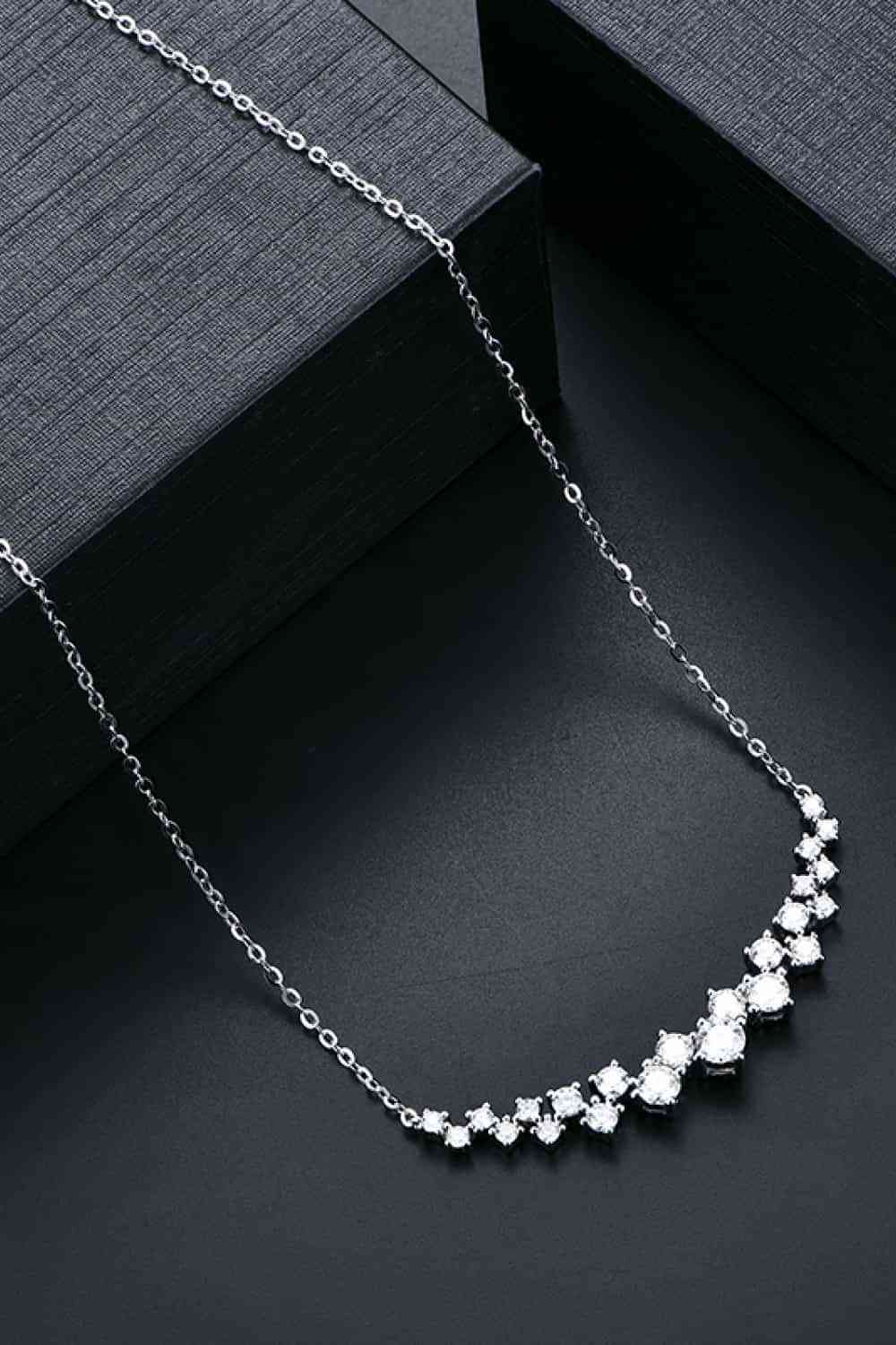 1.64 Carat Moissanite 925 Sterling Silver Necklace - lolaluxeshop