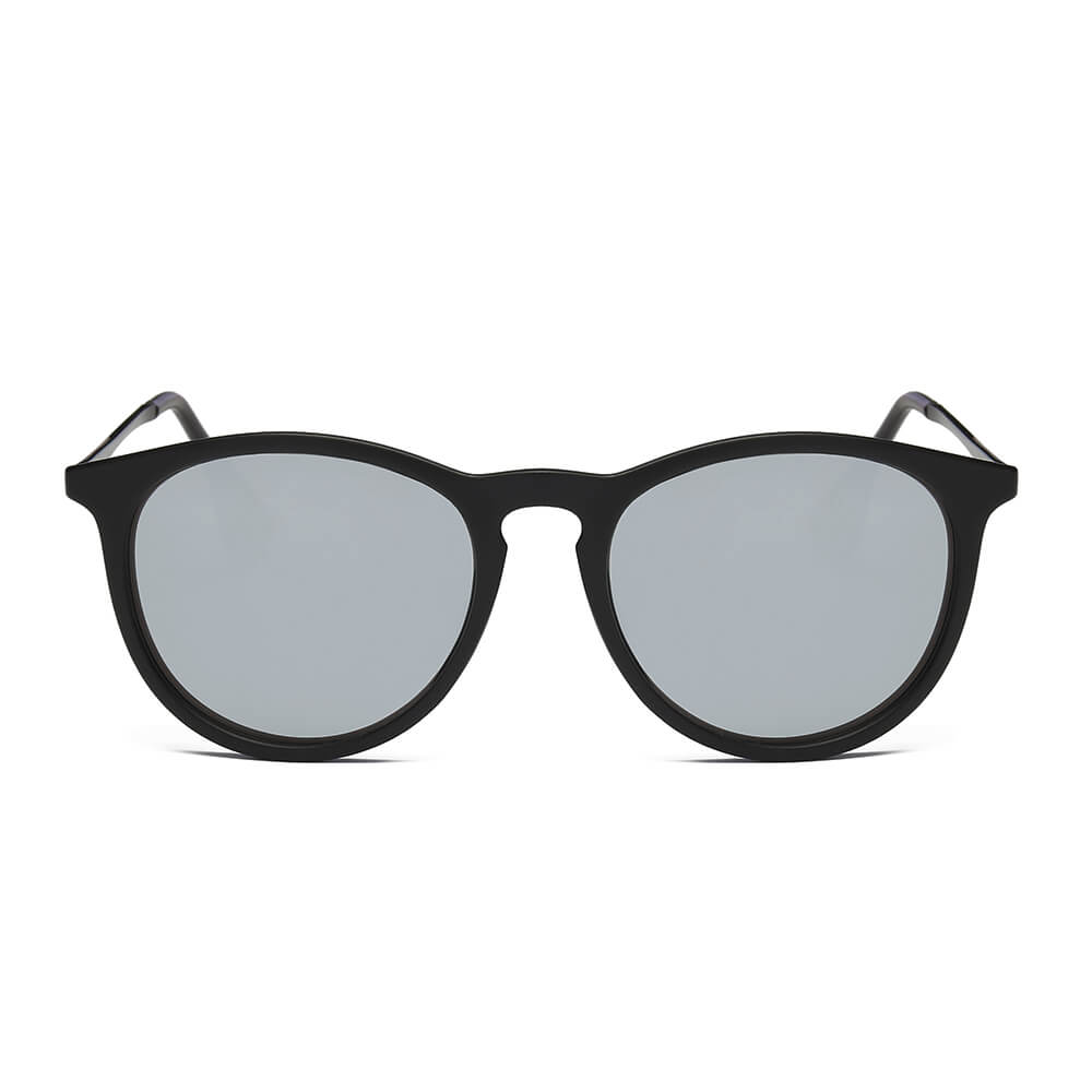 AMES | Retro Vintage Inspired Horned Keyhole Round Sunglasses - lolaluxeshop