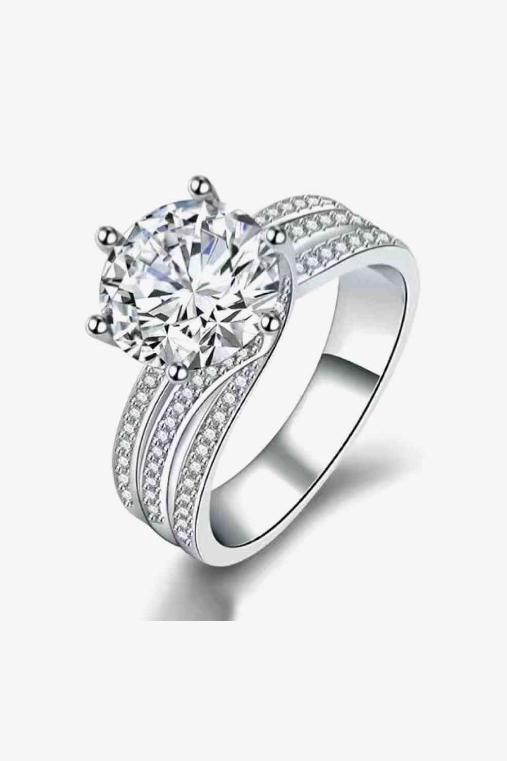 Adored 3 Carat Moissanite Three-Layer Ring - lolaluxeshop