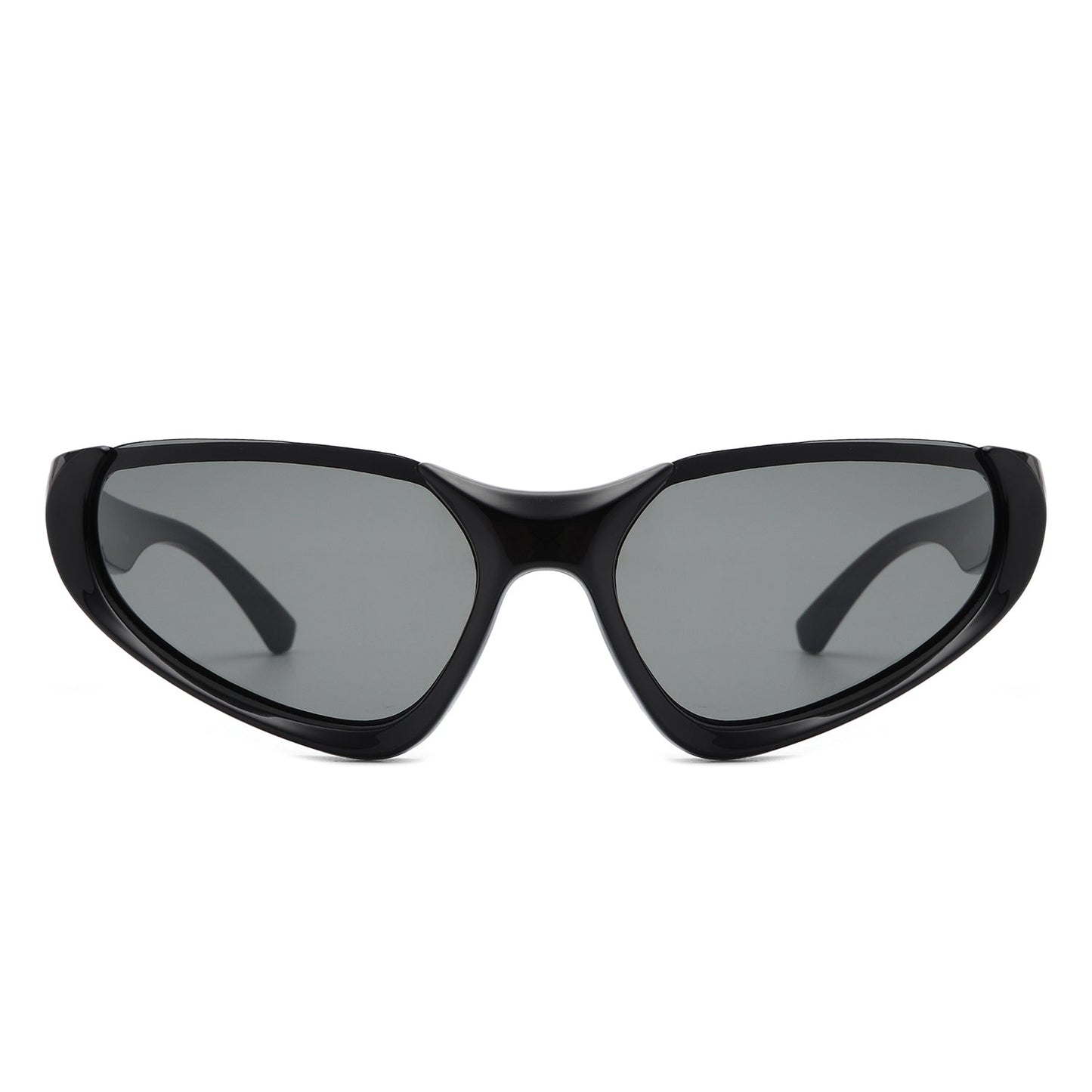 Dazzling - Rectangle Retro Fashion Wrap Around Sunglasses - lolaluxeshop