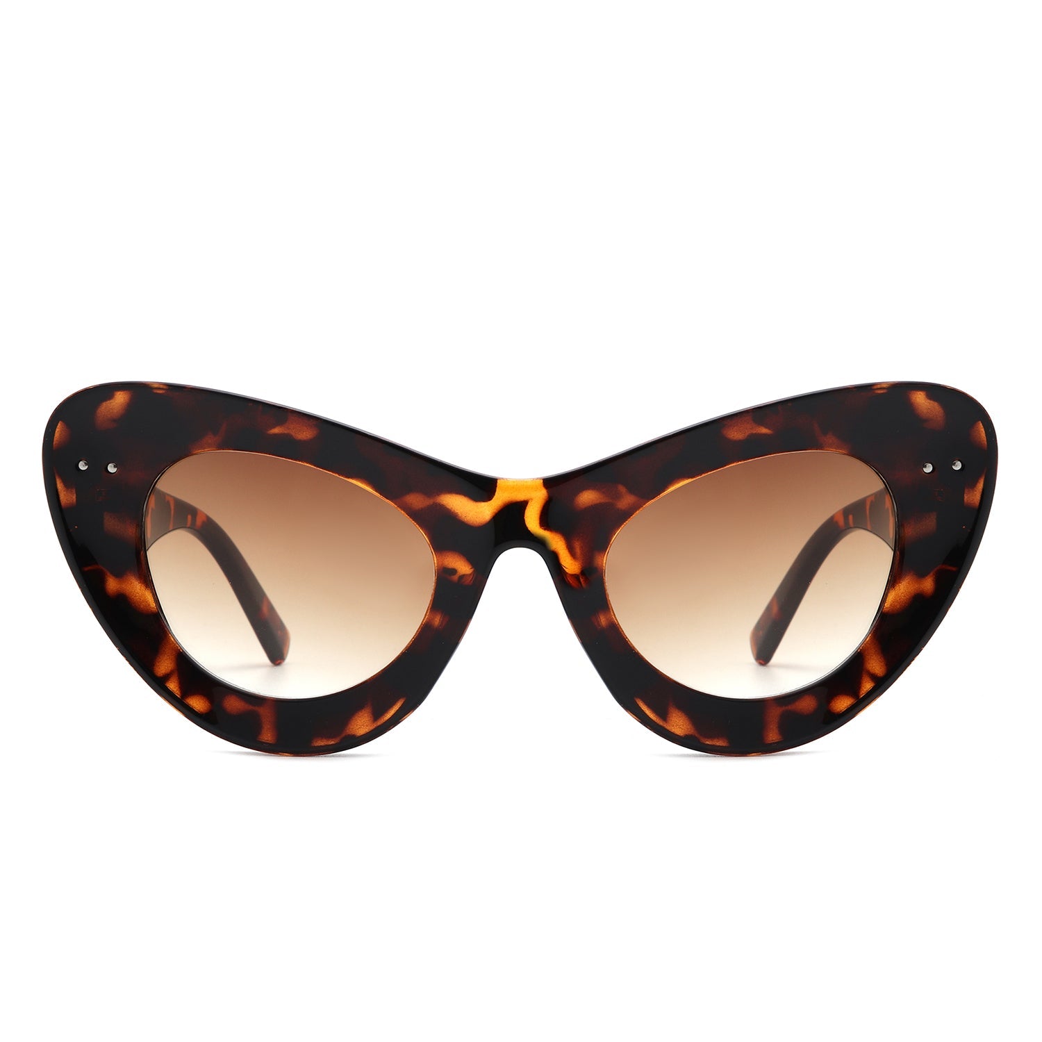 Luminara - Women Fashion Retro Round Cat Eye Sunglasses - lolaluxeshop