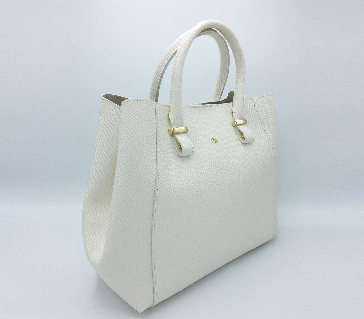 Jane - Off-White Vegan Leather Satchel - LOLA LUXE