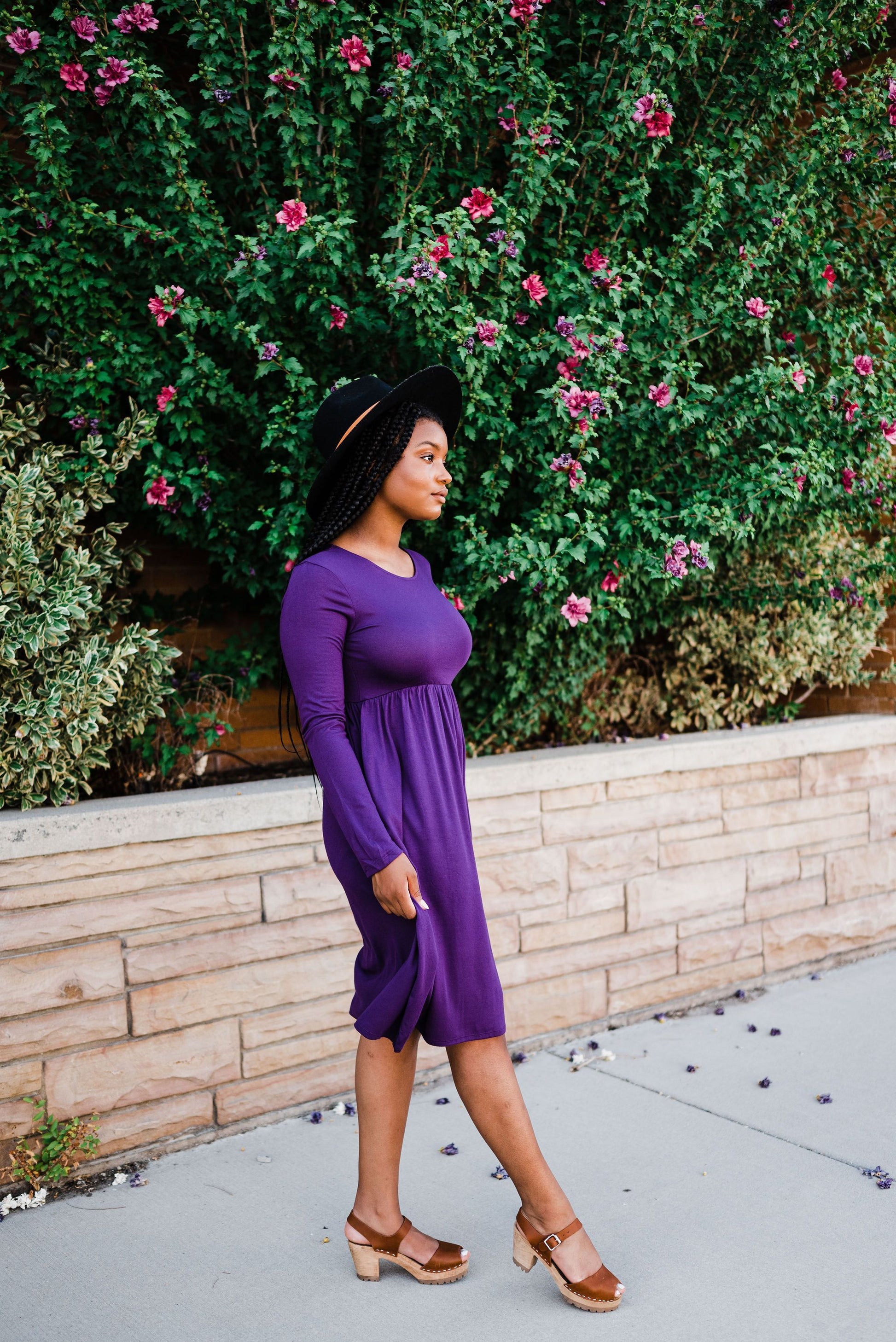 Be Chic Dress- Purple - LOLA LUXE