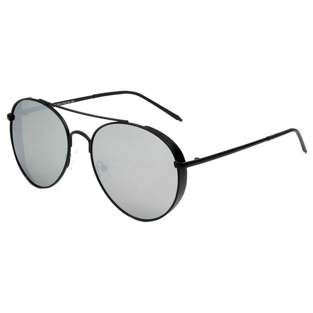 Baza - Classic Polarized Mirrored Aviator Sunglasses - lolaluxeshop