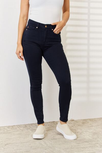 Judy Blue Full Size Garment Dyed Tummy Control Skinny Jeans - lolaluxeshop