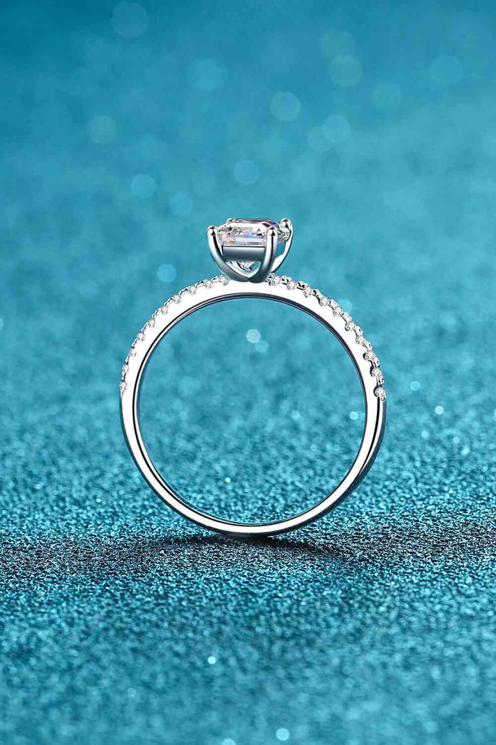 925 Sterling Silver Ring with Moissanite - lolaluxeshop