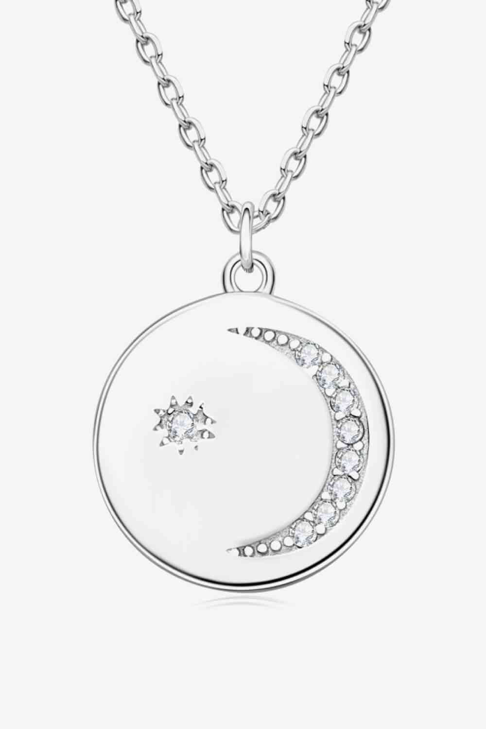 Moissanite Round Pendant Necklace - lolaluxeshop