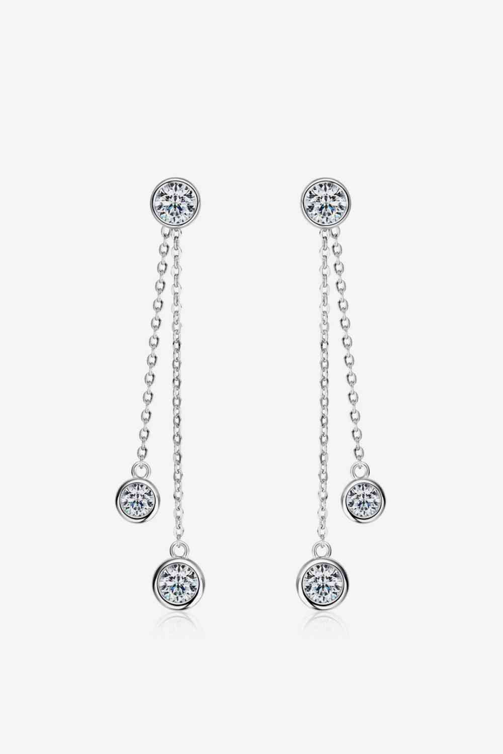 2.6 Carat Moissanite 925 Sterling Silver Earrings - lolaluxeshop