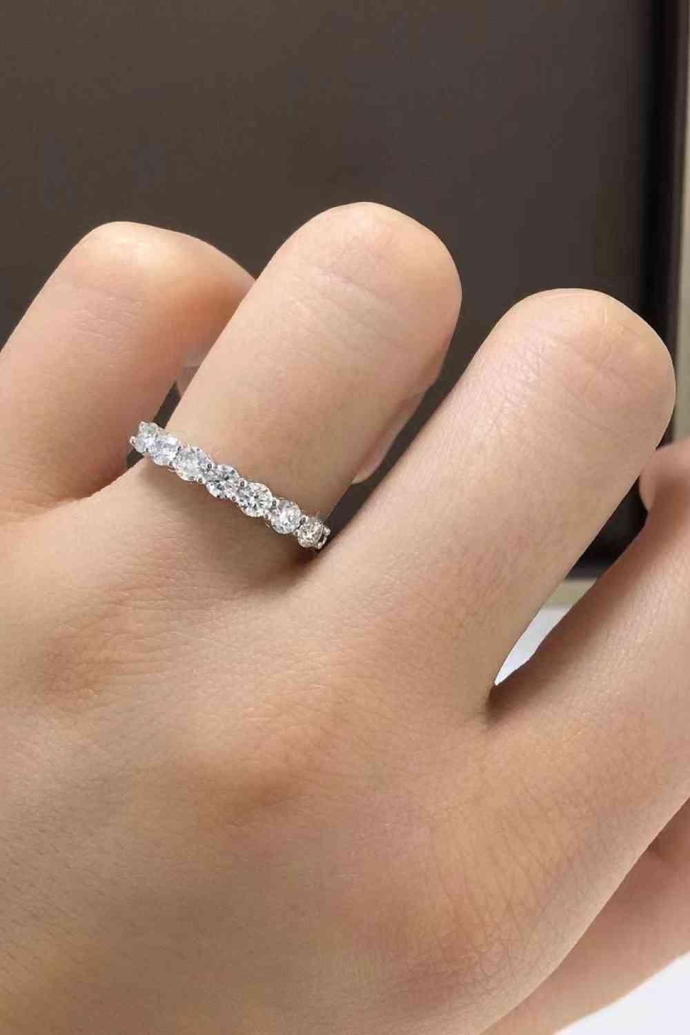 Charming Moissanite 925 Sterling Silver Ring - lolaluxeshop