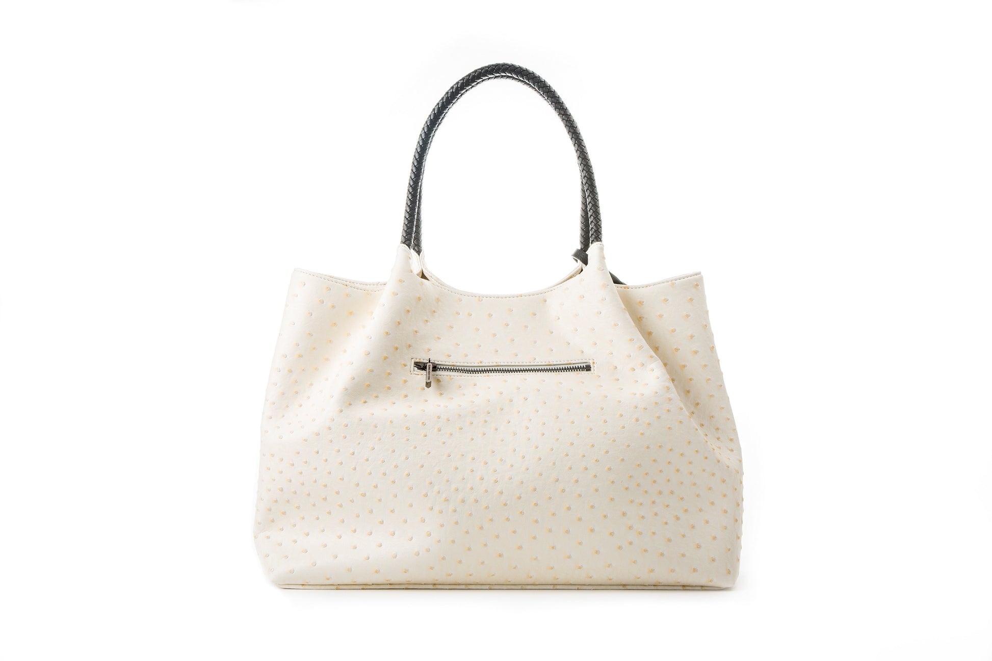 Naomi - White Vegan Leather Tote Bag - lolaluxeshop