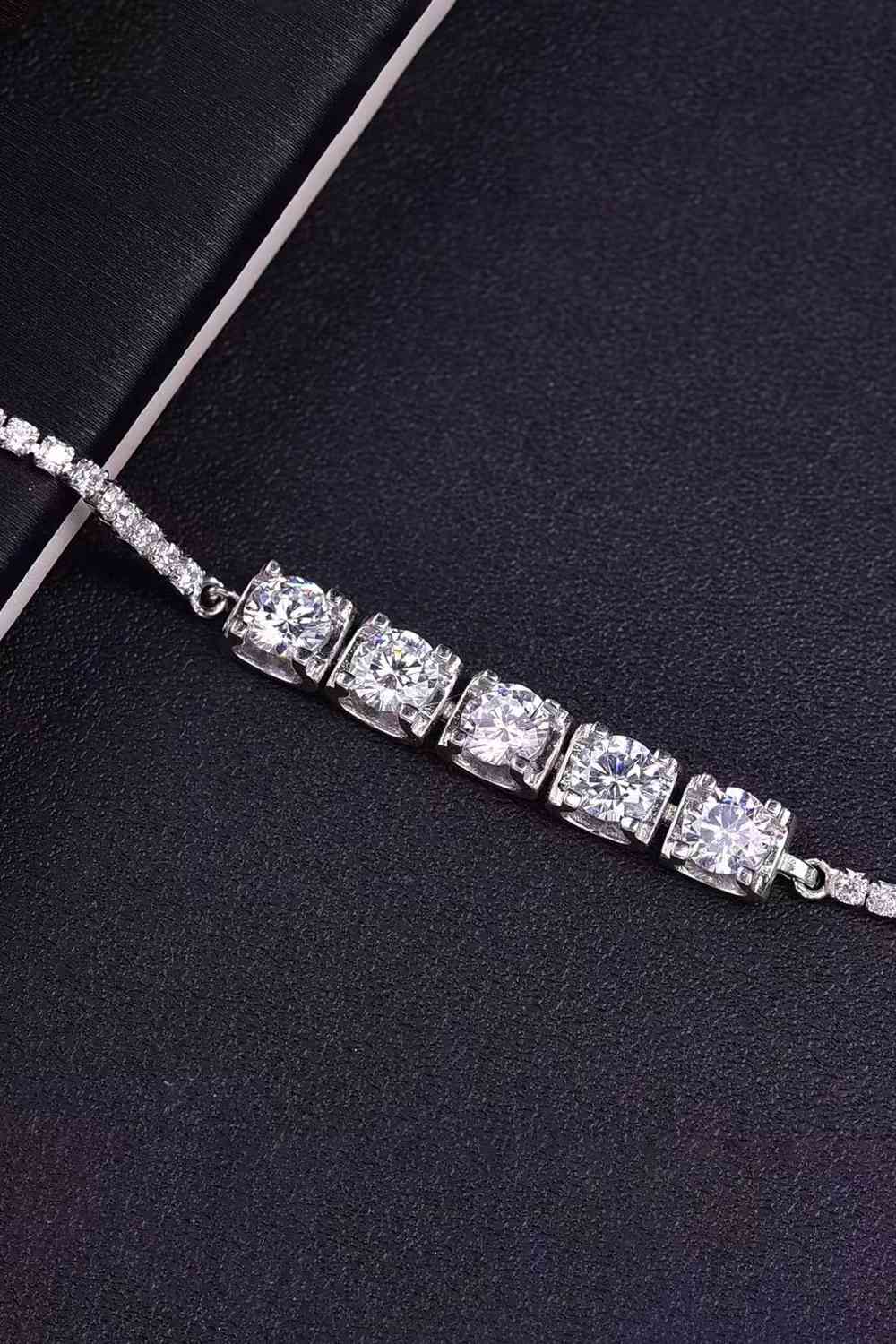 5 Carat Moissanite Lobster Clasp Bracelet - lolaluxeshop