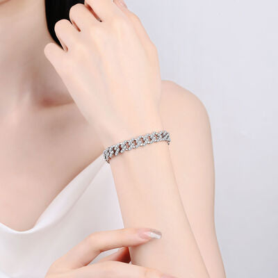 4.63 Carat Moissanite 925 Sterling Silver Bracelet - lolaluxeshop