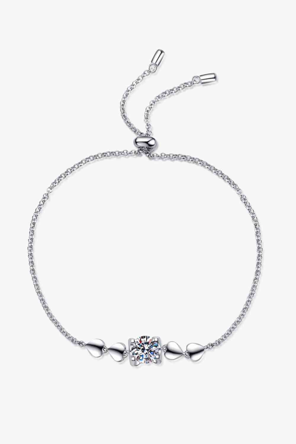 1 Carat Moissanite Heart Bracelet - lolaluxeshop