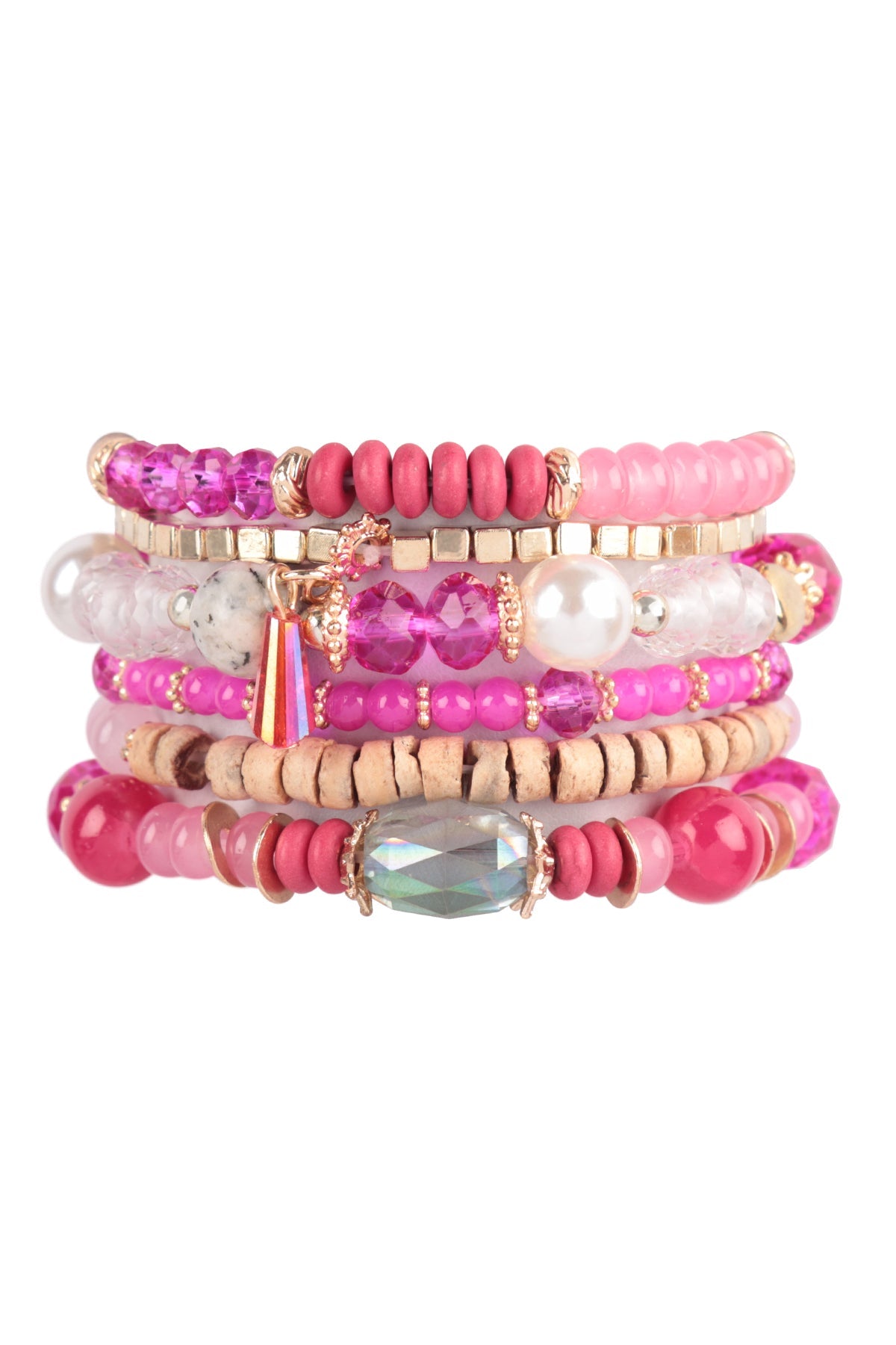 Hdb2200 - Stone Beads Stackable Bracelet - lolaluxeshop