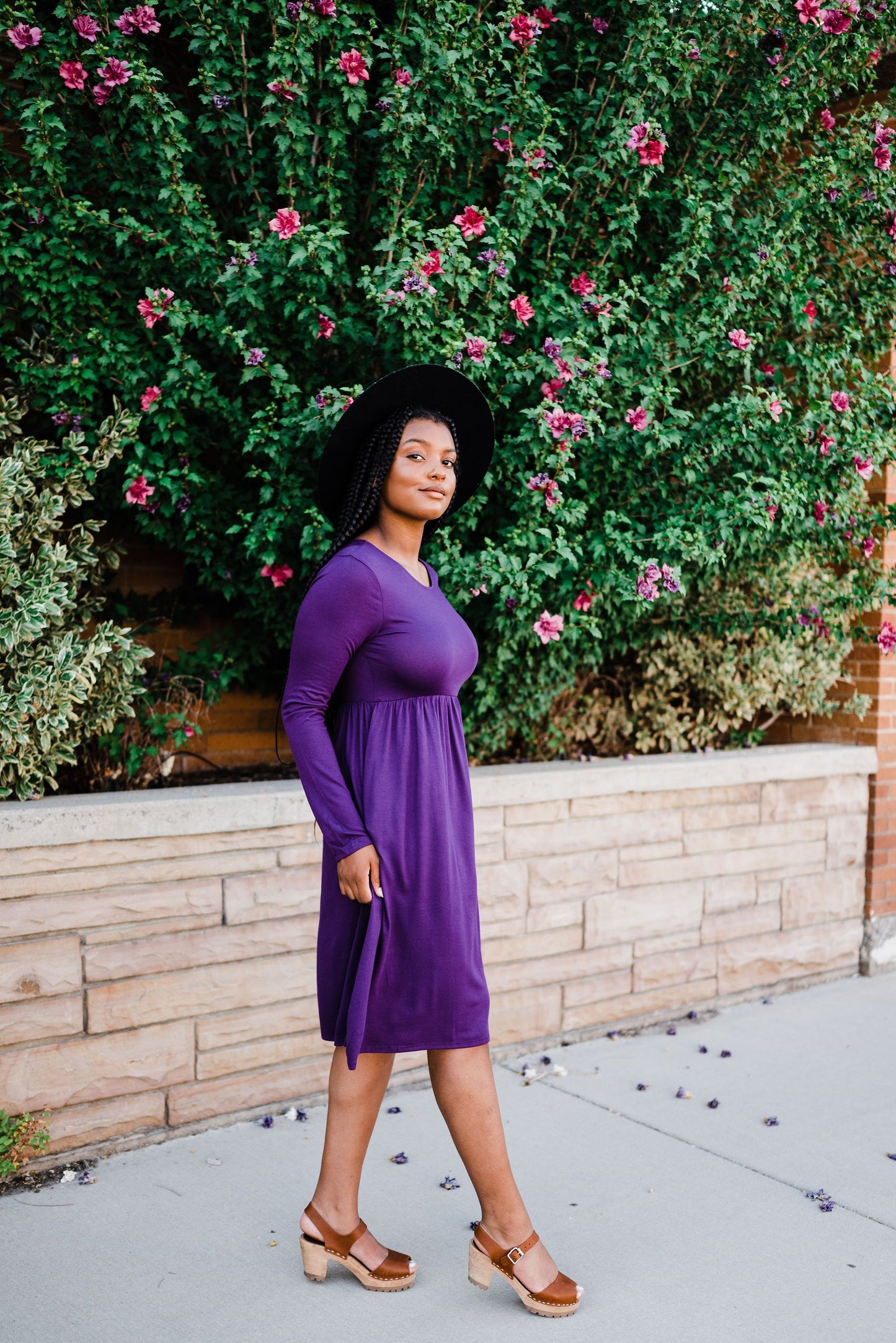 Be Chic Dress- Purple - LOLA LUXE