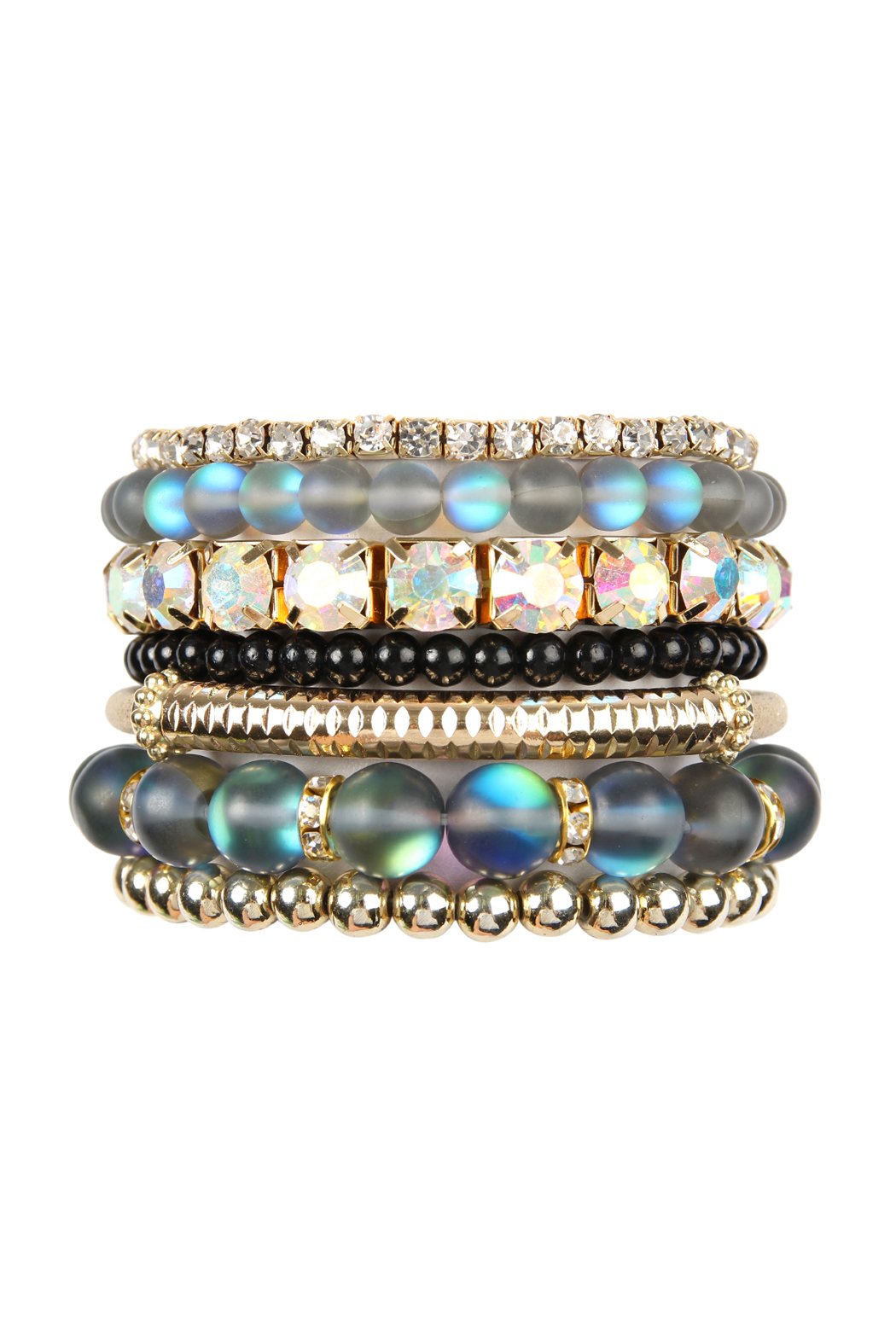 Mermaid Glass Stretch Bracelet - LOLA LUXE