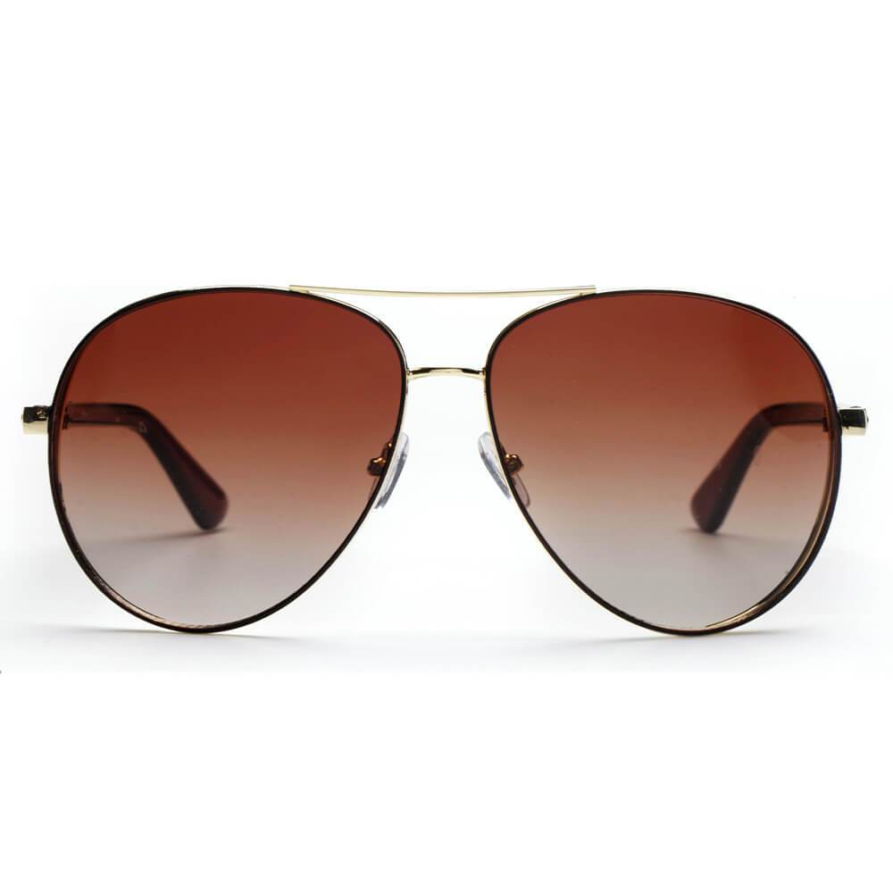 KEARNY | Classic Flat Top Brow Bar Aviator Fashion Sunglasses - lolaluxeshop