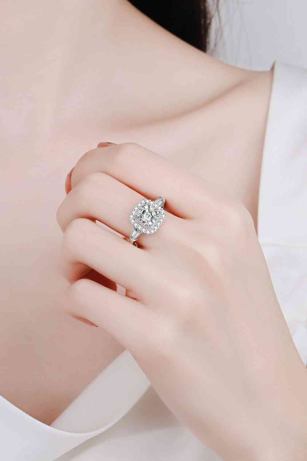 So Much Shine 2 Carat Moissanite Sterling Silver Ring - lolaluxeshop