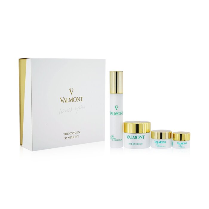 VALMONT - The Oxygen Symphony Set: Prime Renewing Pack 15ml + Prime B -Cellular 30ml + Prime Contour 5ml + Deto2x Cream 45ml - LOLA LUXE