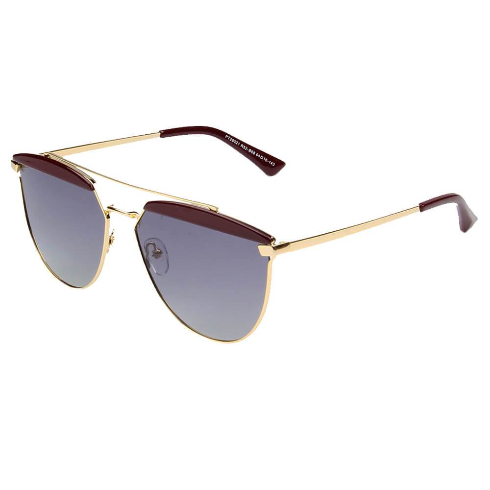 MATERA | Women Round Mirrored Polarized Sunglasses - lolaluxeshop