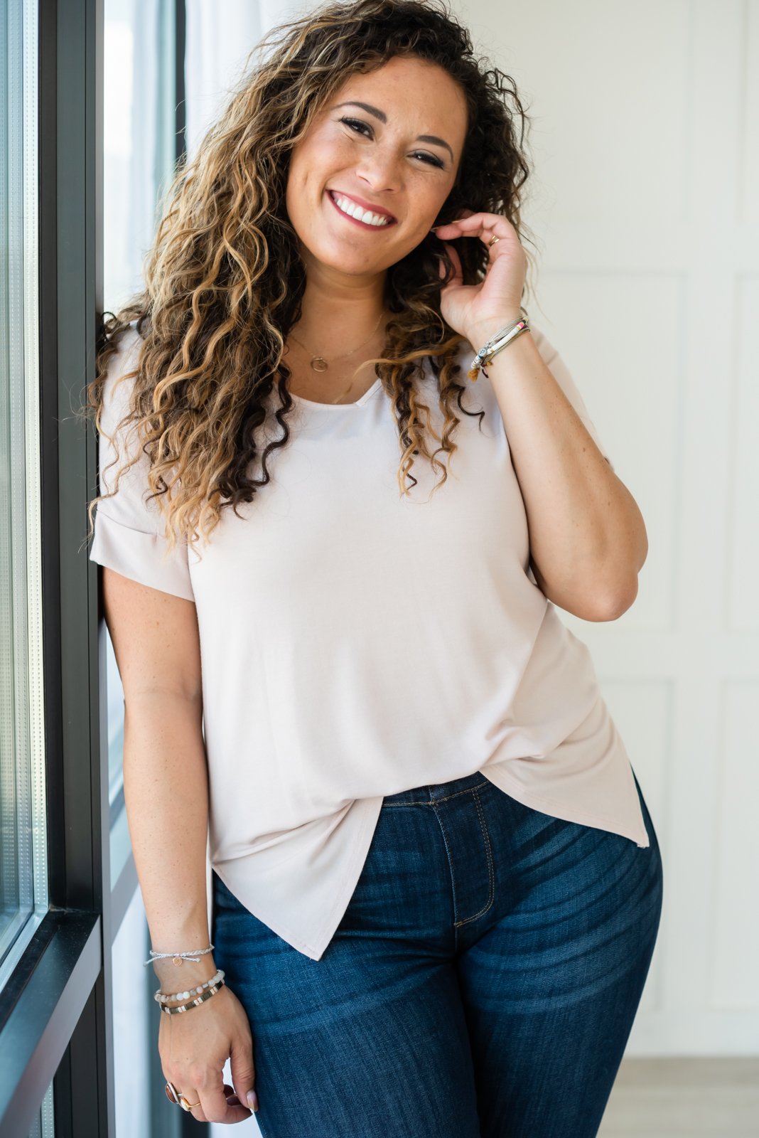 Splendid Cuffed Sleeve Tee - LOLA LUXE