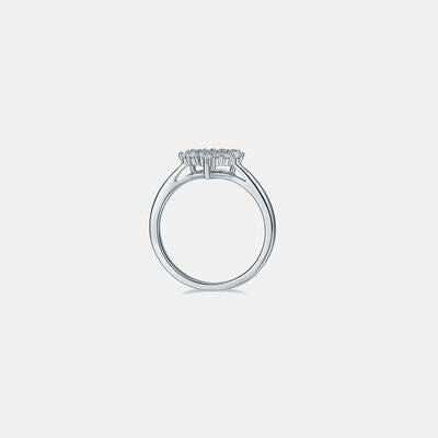 Moissanite 925 Sterling Silver Heart Ring - lolaluxeshop