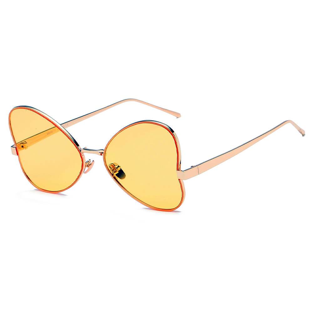 LINDSAY | Women Oversized Rounded Butterfly Fashion Sunglasses - lolaluxeshop