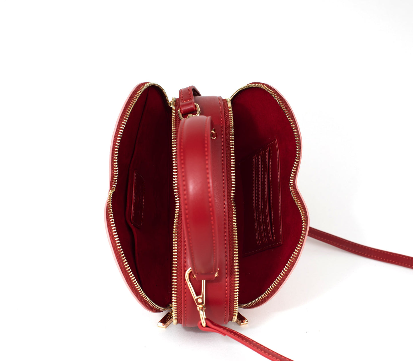 Sweetheart - Red & Pink Vegan Crossbody Bag - lolaluxeshop