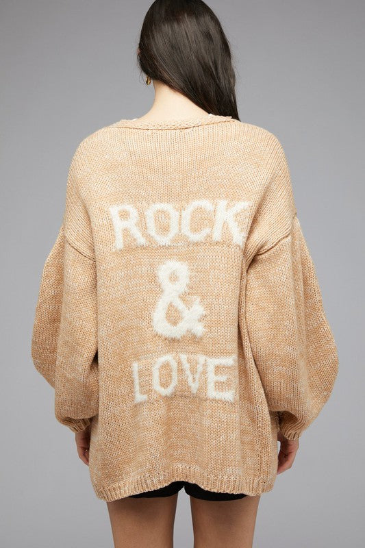 KNIT LONG SLEEVE CARDIGAN - LOLA LUXE