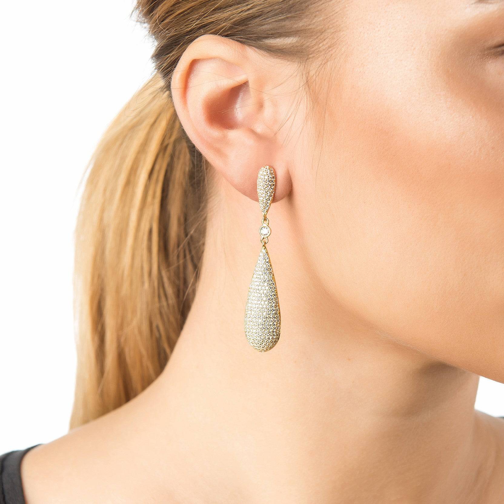 Latelita Long Drop Earrings Silver - lolaluxeshop