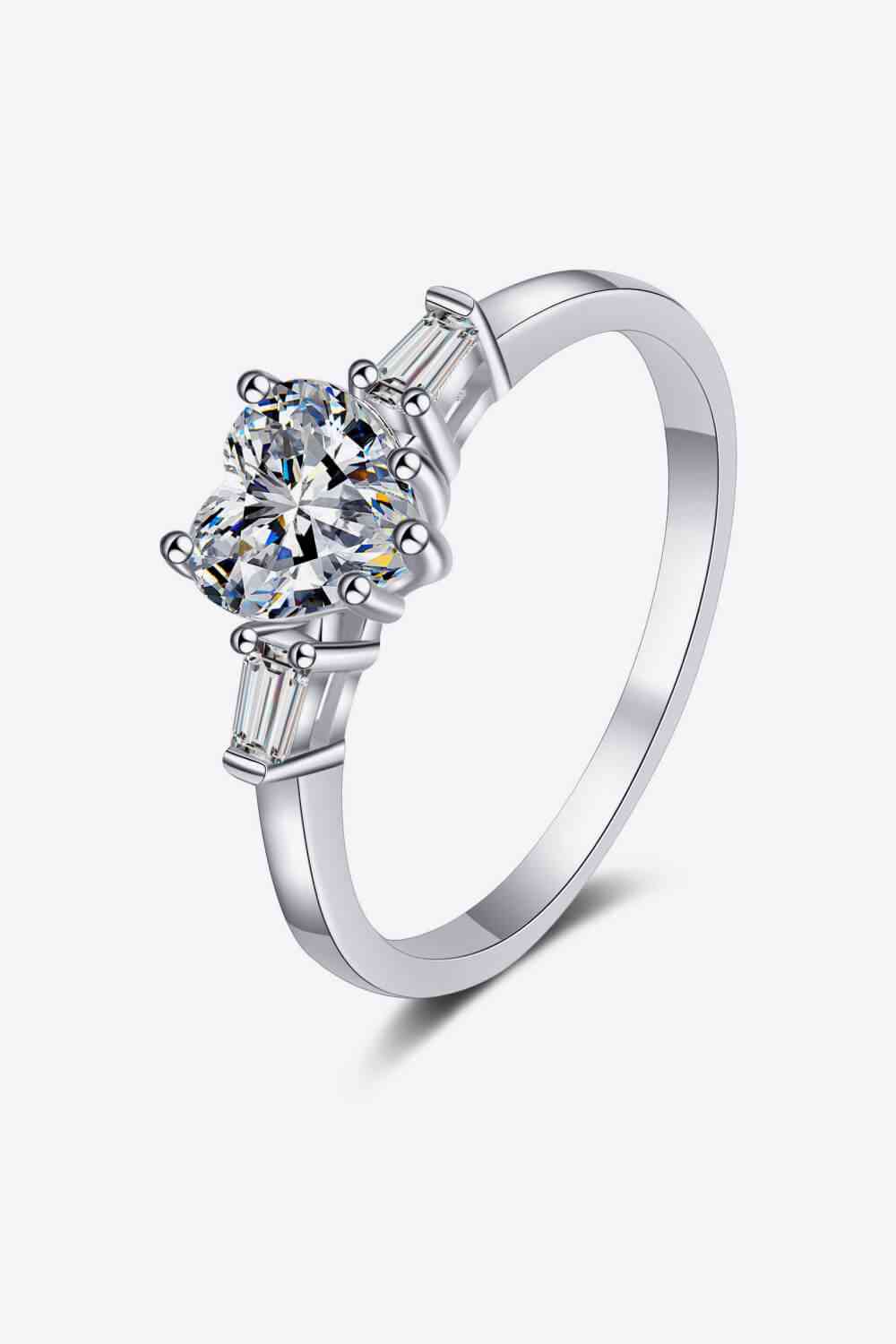 1.2 Carat Moissanite Heart Ring - lolaluxeshop