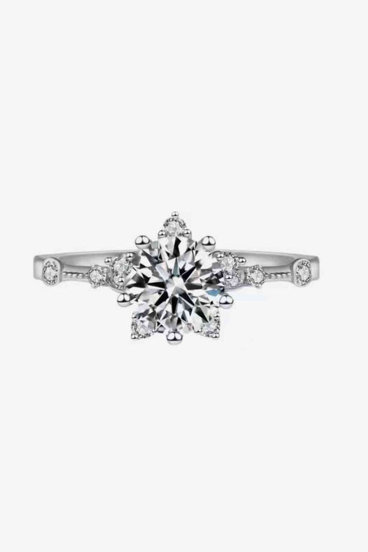 1 Carat Moissanite 6-Prong Ring - lolaluxeshop